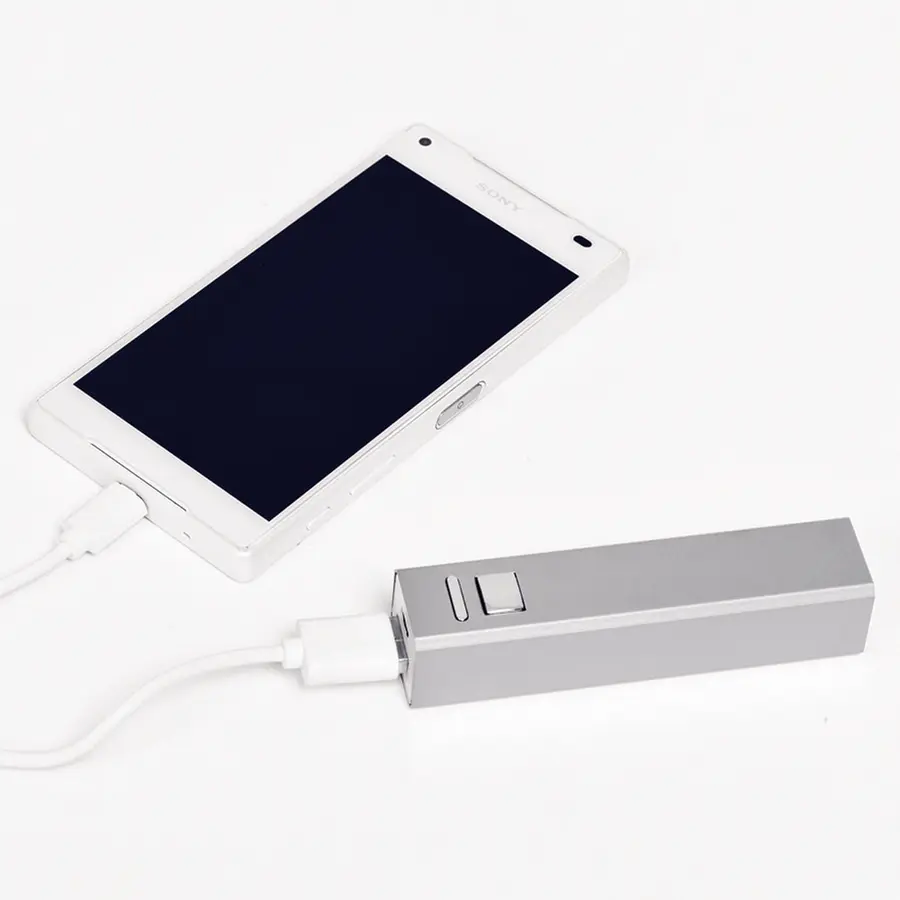 Внешний аккумулятор Thazer, 2200 mAh, серебристый — фото 2