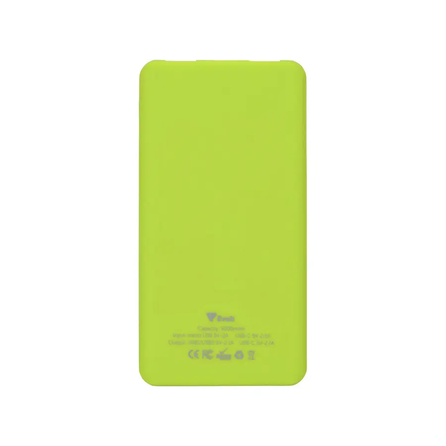 Портативное зарядное устройство Evolt Reserve с USB Type-C, 5000 mAh, зеленое — фото 3