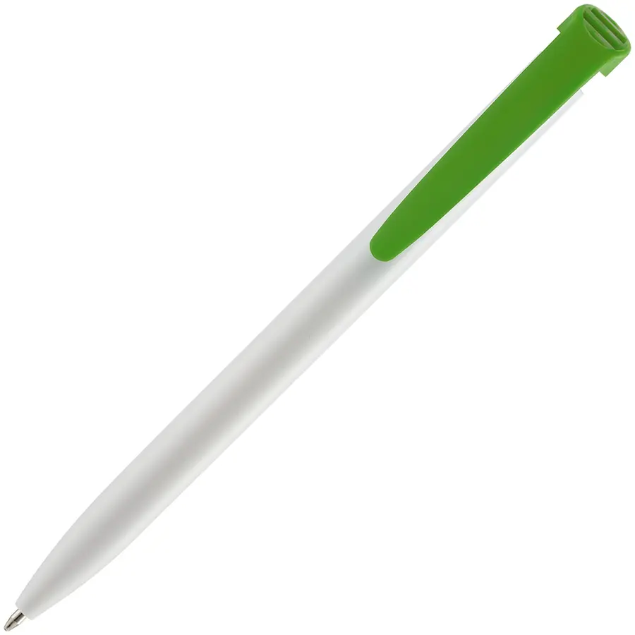 Ручка шариковая Favorite, белая с зеленым — фото 3