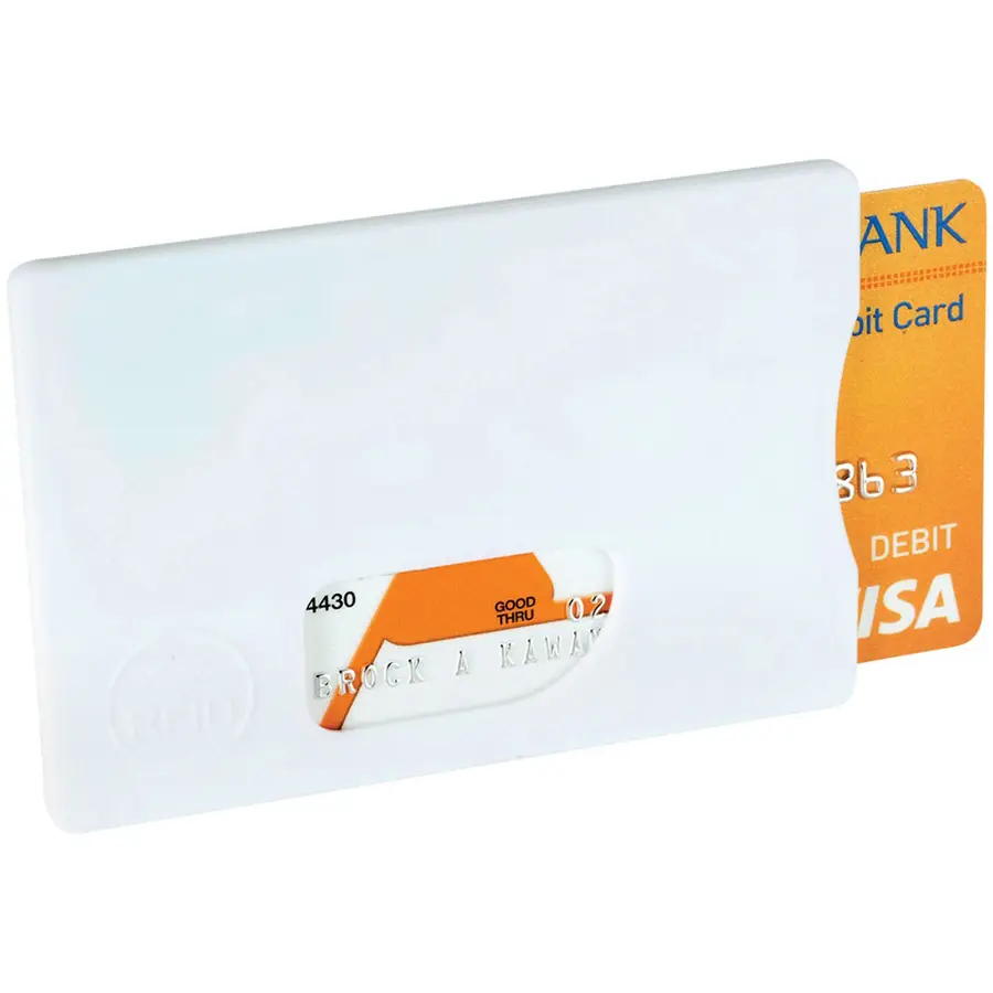 Защитный RFID чехол для кредитной карты, белый — фото 1