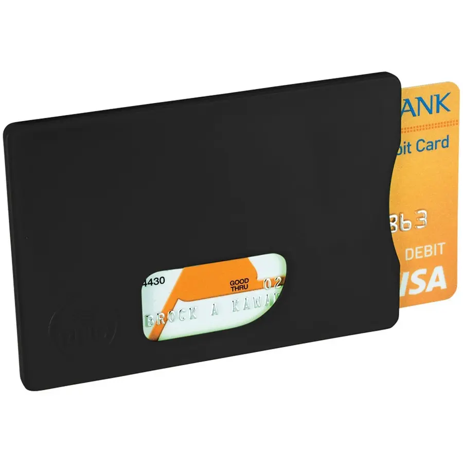 Защитный RFID чехол для кредитной карты, черный — фото 1