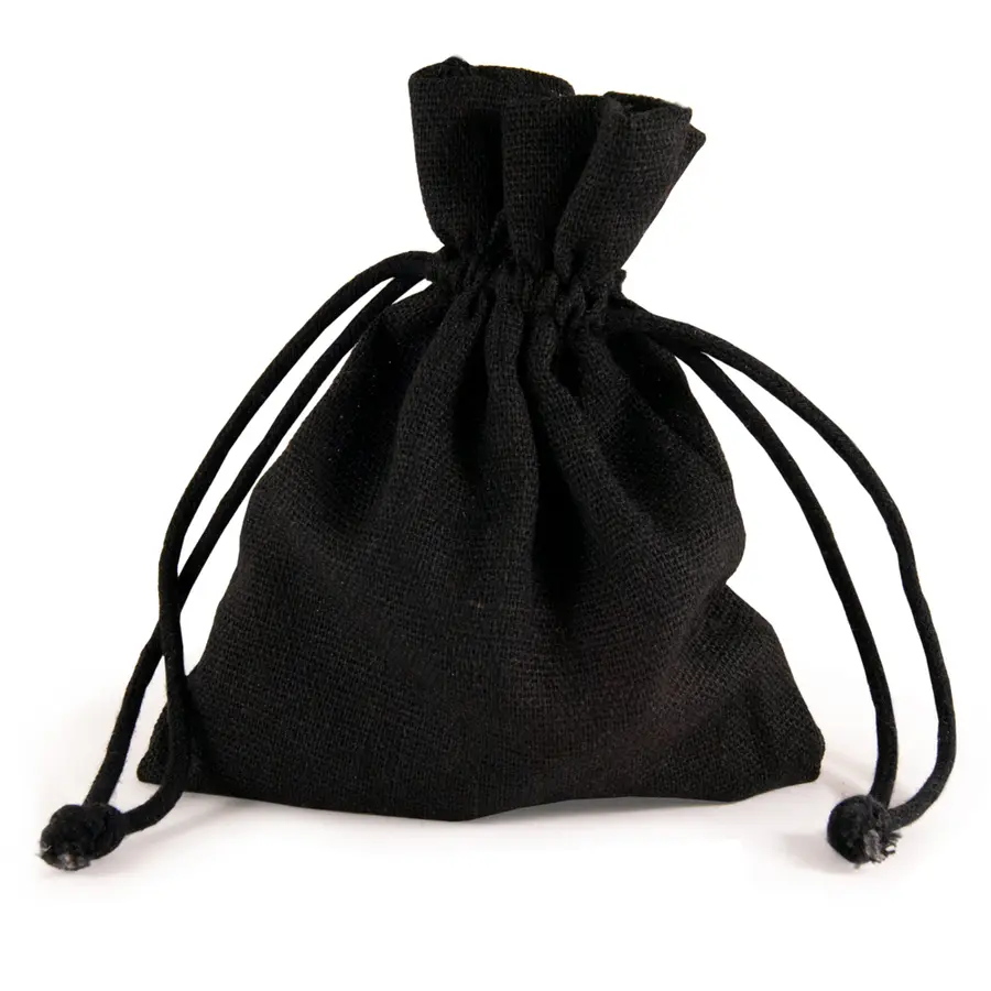 Мешочек подарочный Pouch Linen S, черный — фото 1