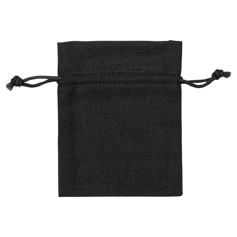 Мешочек подарочный Pouch Linen S, черный — фото 2