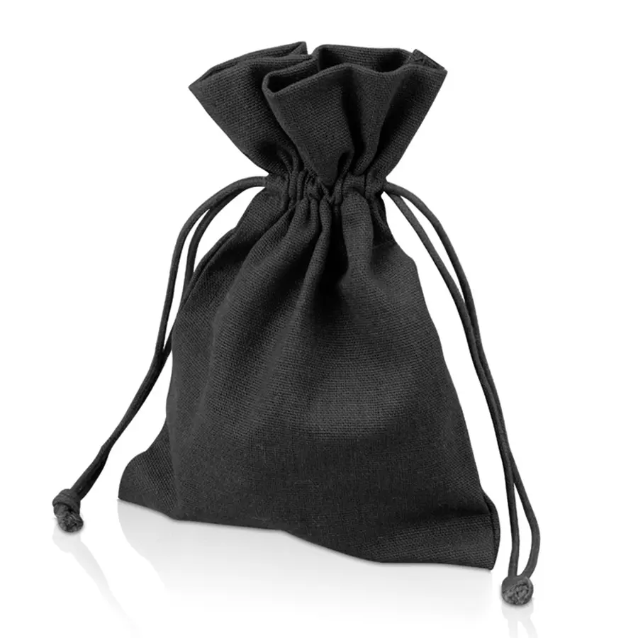 Мешочек подарочный Pouch Linen M, черный — фото 1
