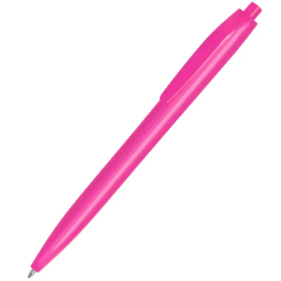 Ручка шариковая пластиковая Super Hit Color, розовая