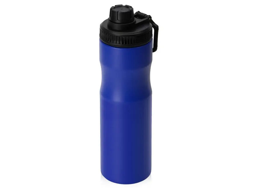 Бутылка для воды из стали Waterline Supply 850 мл, синяя с черным — фото 1