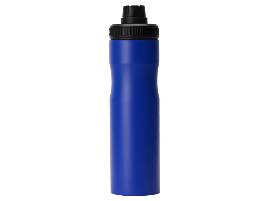 Бутылка для воды из стали Waterline Supply 850 мл, синяя с черным — фото 5