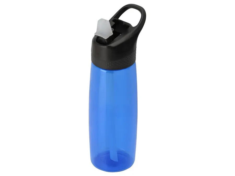 Бутылка для воды c кнопкой Waterline Tank, синяя — фото 2
