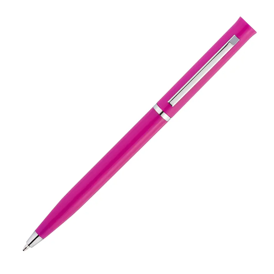 Ручка шариковая Euro Chrome, розовая — фото 3