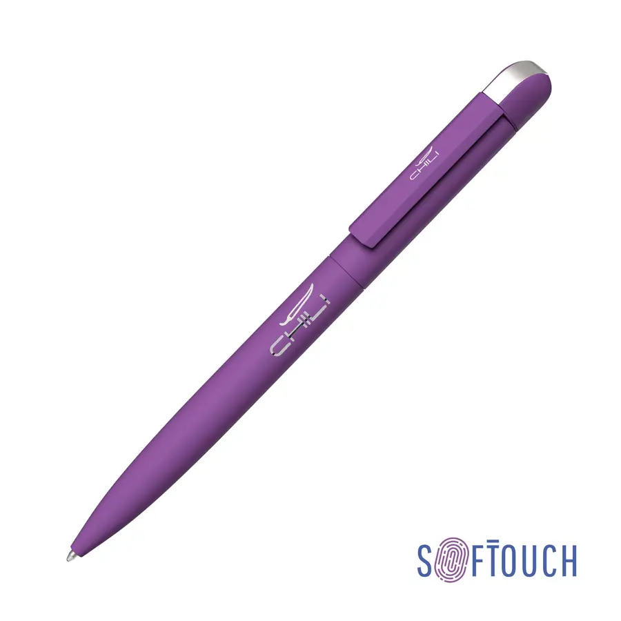 Ручка шариковая Jupiter, покрытие soft touch, фиолетовая