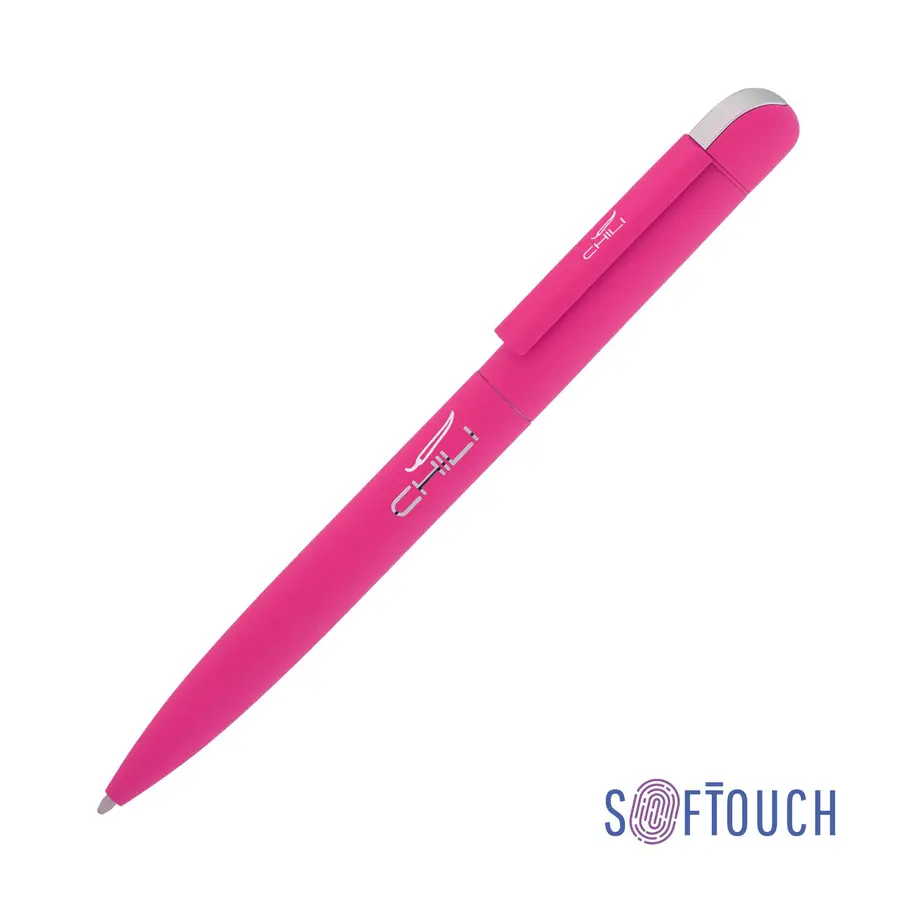Ручка шариковая Jupiter, покрытие soft touch, фуксия