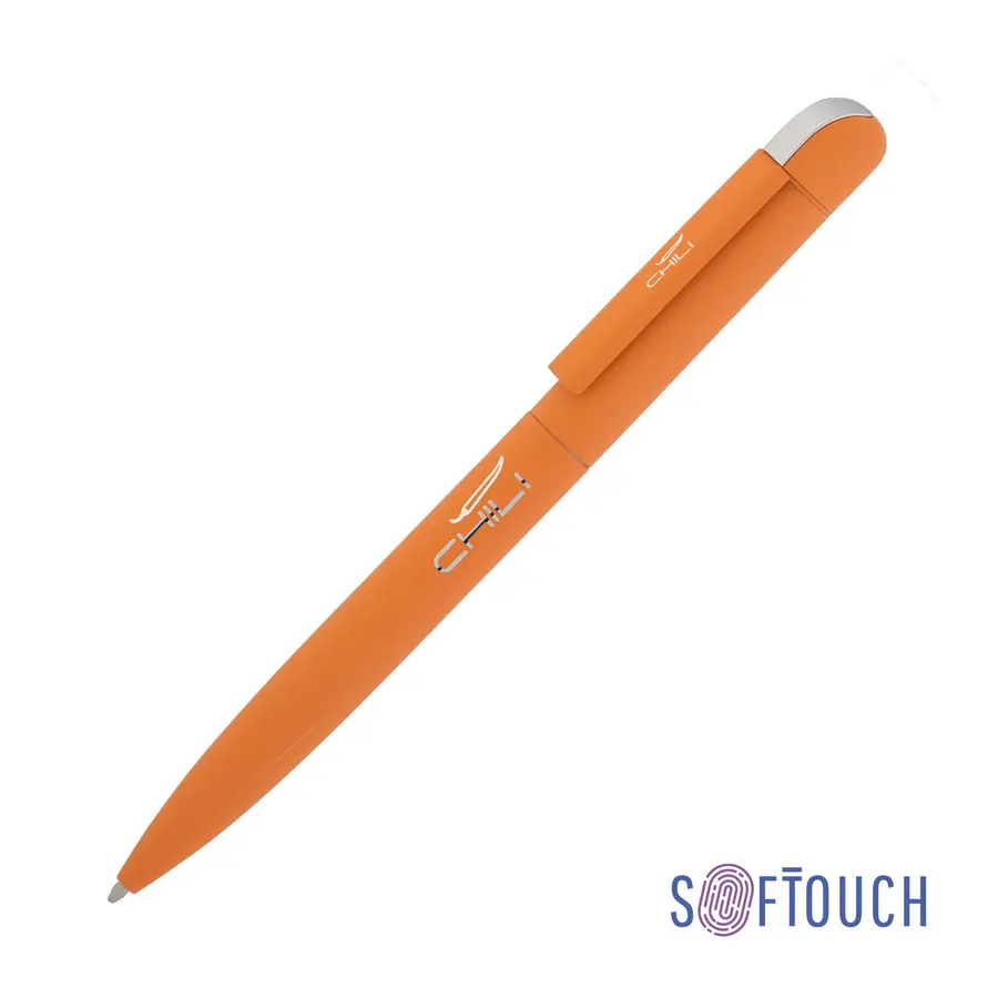 Ручка шариковая Jupiter, покрытие soft touch, оранжевая