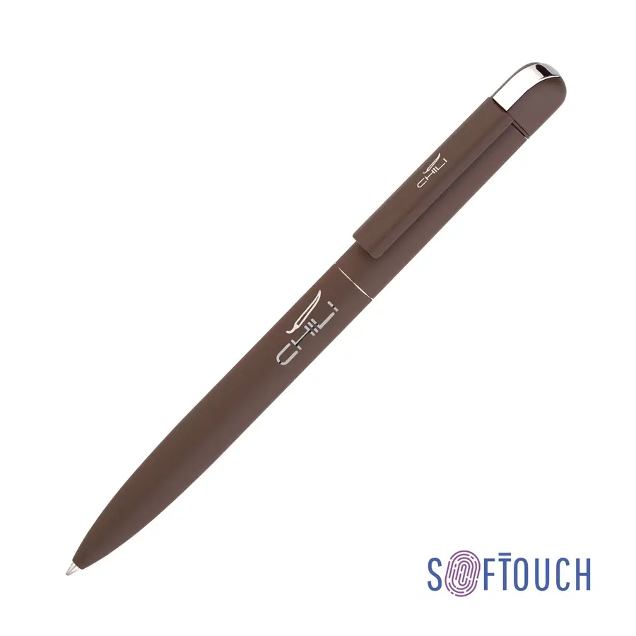 Ручка шариковая Jupiter, покрытие soft touch, коричневая