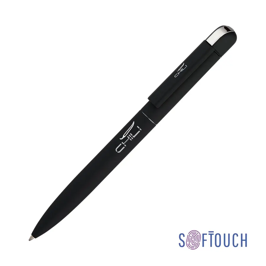 Ручка шариковая Jupiter, покрытие soft touch, черная