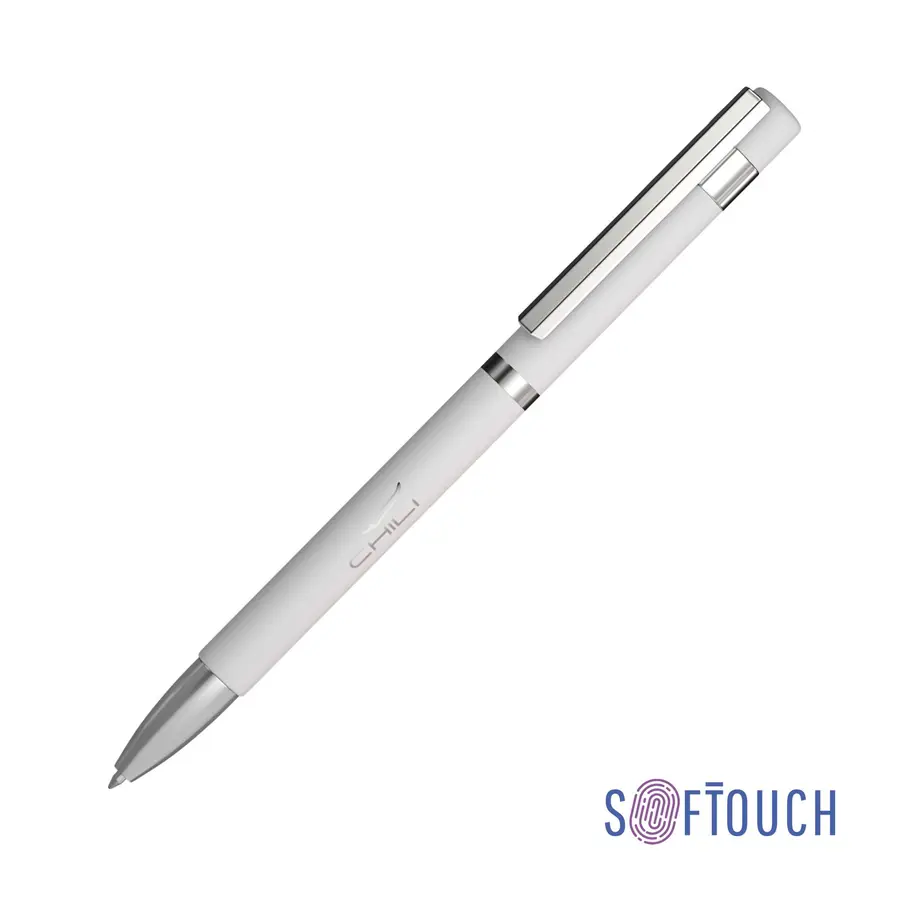 Ручка шариковая Mars, покрытие soft touch, белая