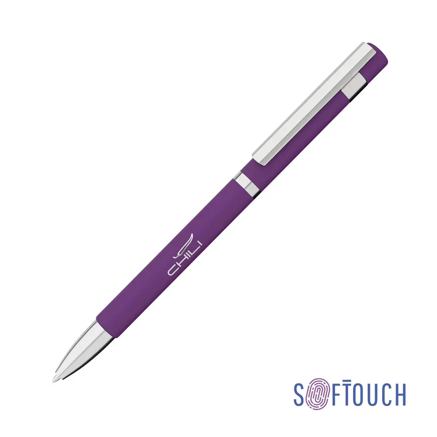 Ручка шариковая Mars, покрытие soft touch, фиолетовая