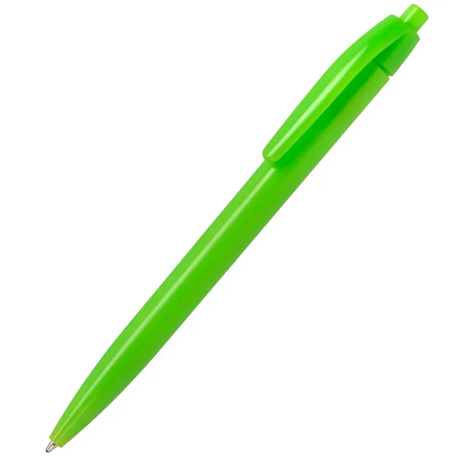 Ручка шариковая пластиковая Super Hit Color, зеленое яблоко — фото 1