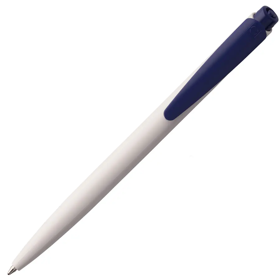 Ручка шариковая Senator Dart Polished, белая с синим — фото 3