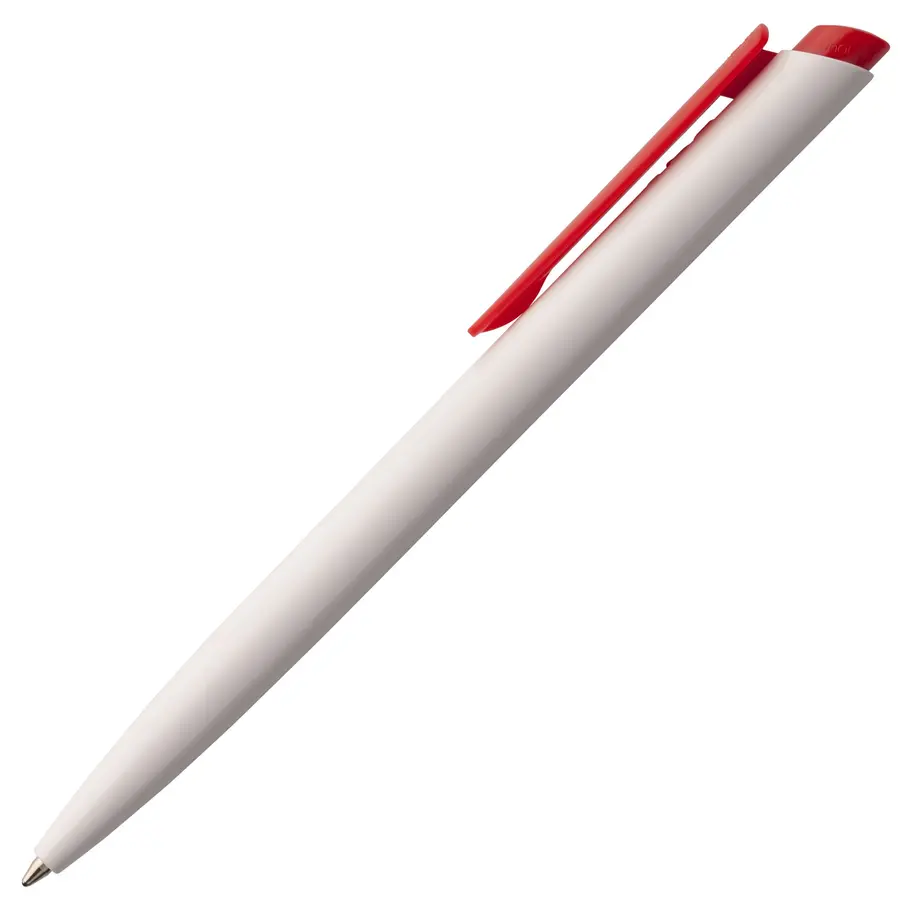 Ручка шариковая Senator Dart Polished, белая с красным — фото 2