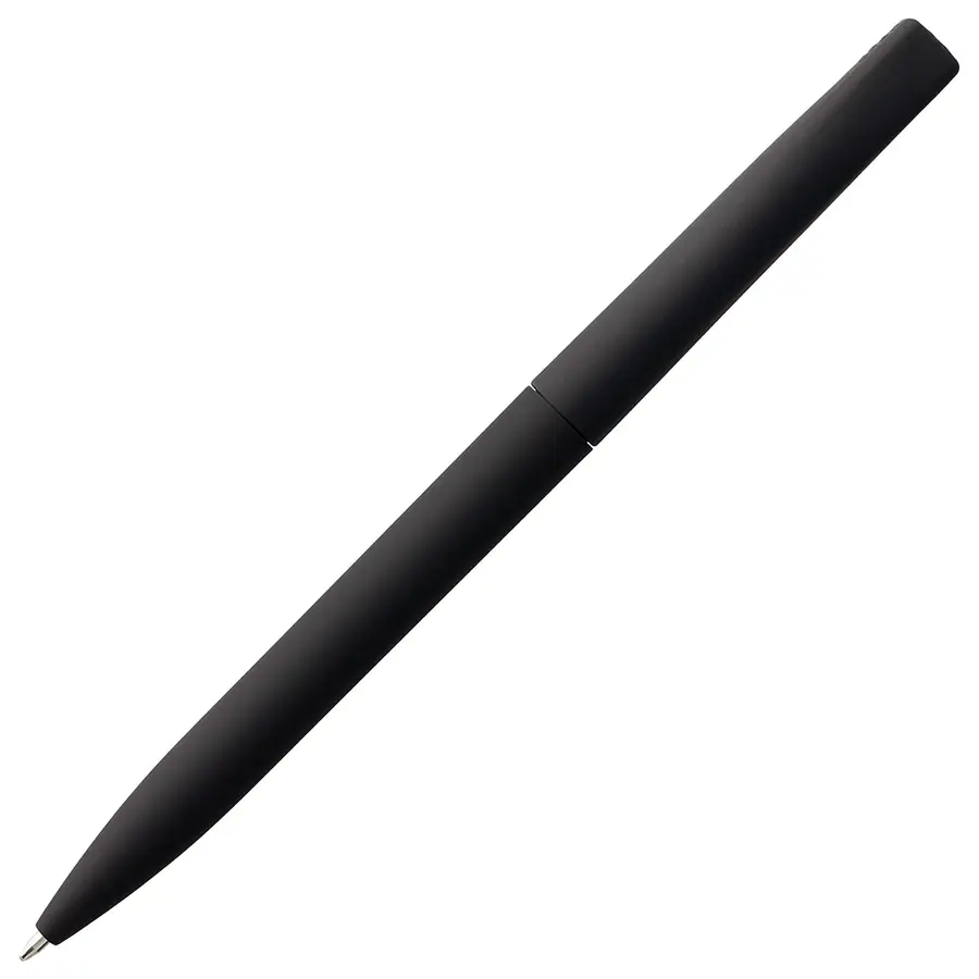 Ручка шариковая Pin Soft Touch, черная — фото 4