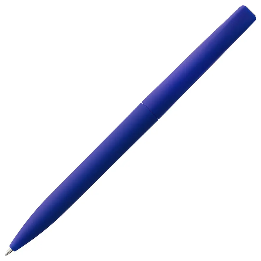 Ручка шариковая Pin Soft Touch, синяя — фото 4