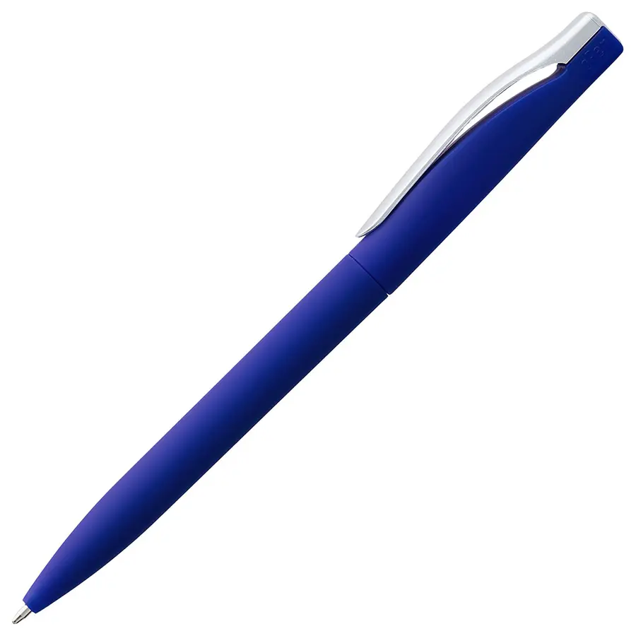 Ручка шариковая Pin Soft Touch, синяя — фото 5