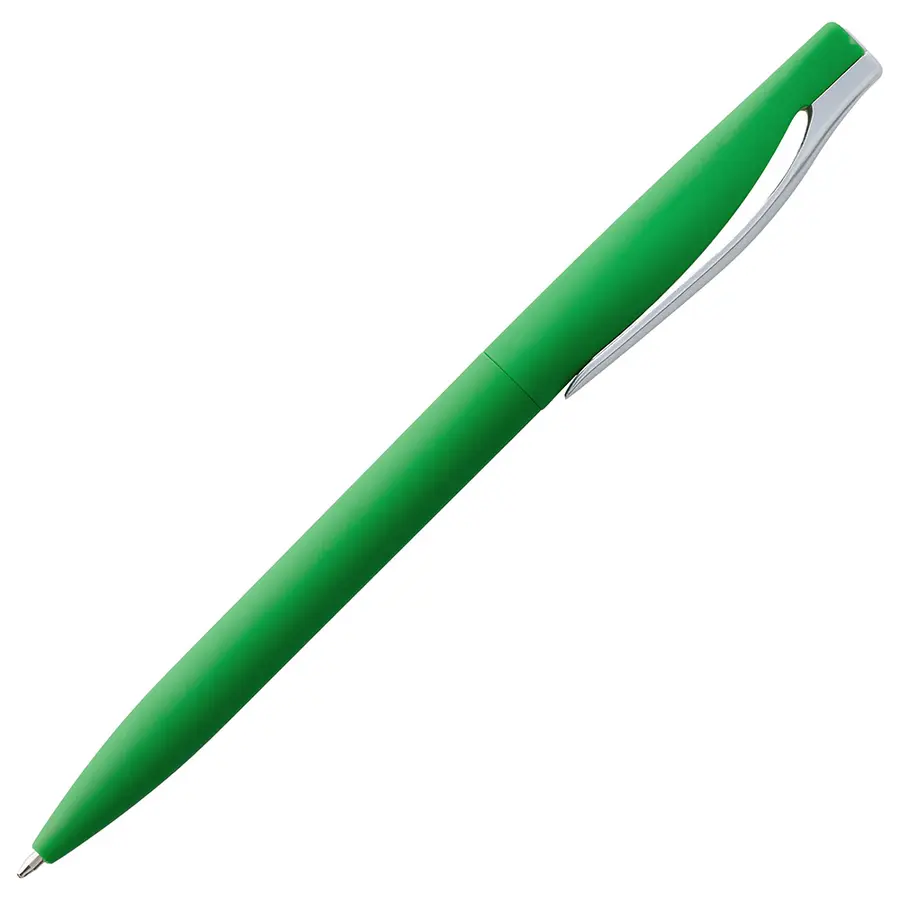 Ручка шариковая Pin Soft Touch, зеленая — фото 3