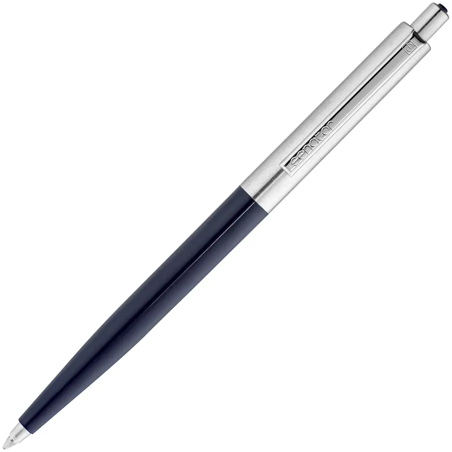 Ручка шариковая Senator Point Metal, синяя — фото 3