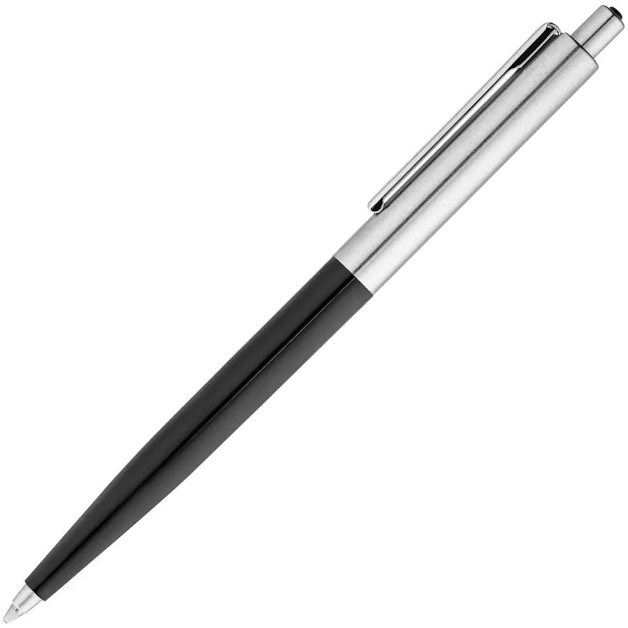 Ручка шариковая Senator Point Metal, черная — фото 2