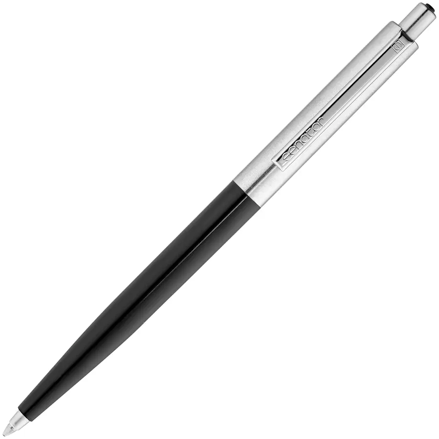 Ручка шариковая Senator Point Metal, черная — фото 3