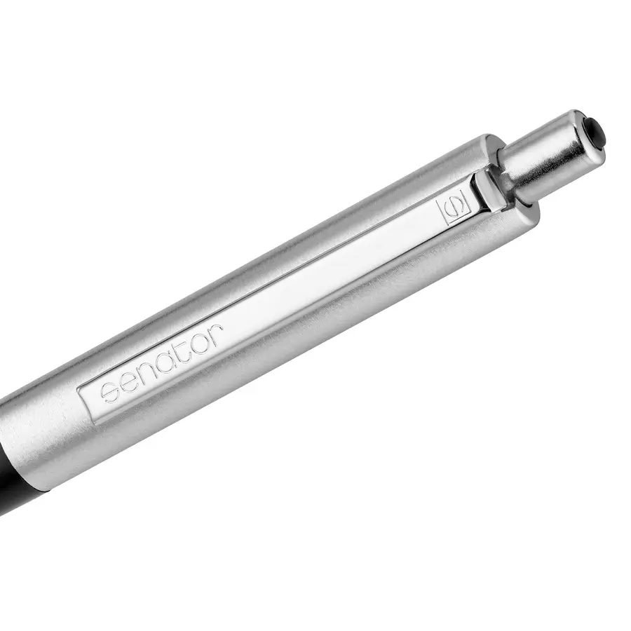 Ручка шариковая Senator Point Metal, черная — фото 4