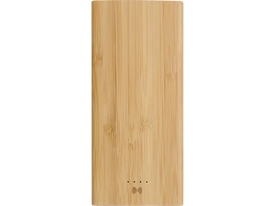 Внешний беспроводной аккумулятор из бамбука Bamboo Air, 10000 mAh — фото 4