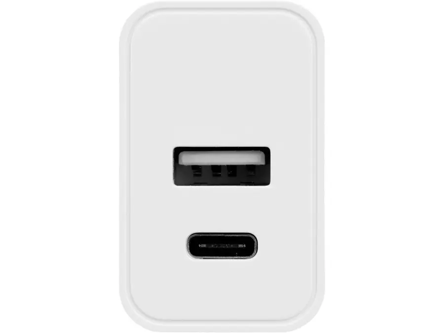 Сетевое зарядное устройство c выходами USB-A и USB-C Evolt Recharger», 10 Вт, белый — фото 3