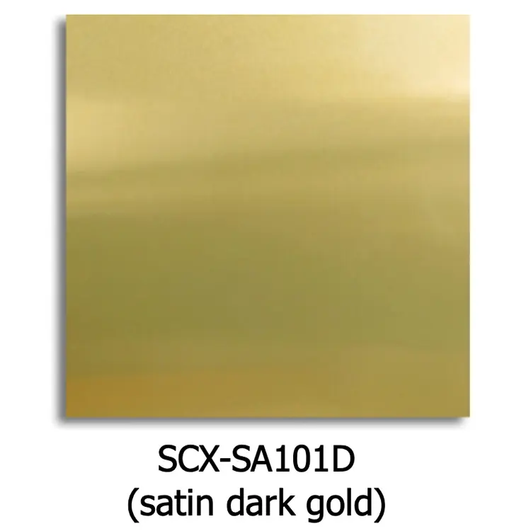 Металл для сублимации Satin Dark Gold (cатин темное золото) 0,45 мм., лист 610х305 мм — фото 2