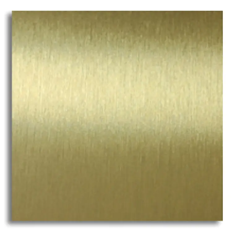 Металл для сублимации Brushed Gold (Золото шлифованное) 0,45 мм., лист 610х305 мм — фото 1