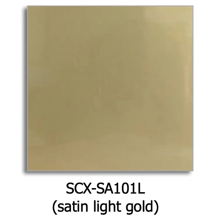 Металл для сублимации Satin Light Gold (Сатин светлое золото) 0,55 мм., лист 610х305 мм — фото 2