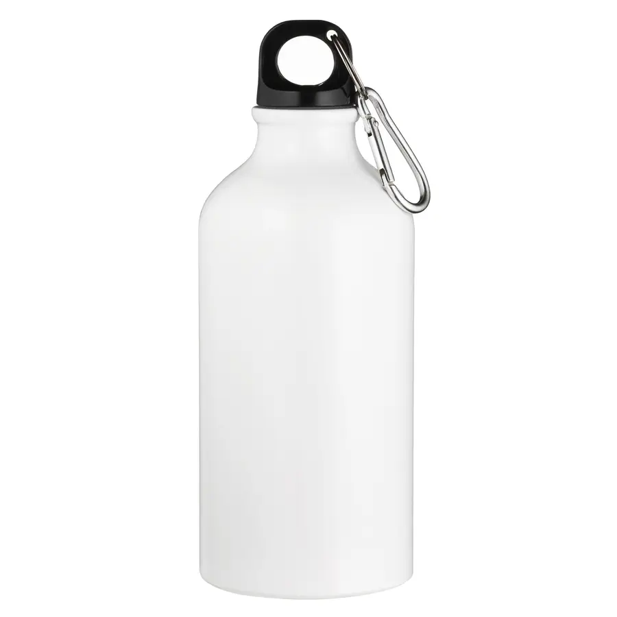 Бутылка для воды для сублимации с карабином Flask 500, белая — фото 1