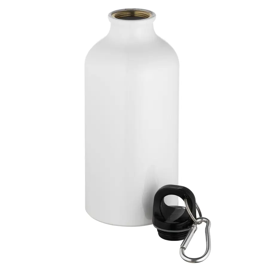 Бутылка для воды для сублимации с карабином Flask 500, белая — фото 3