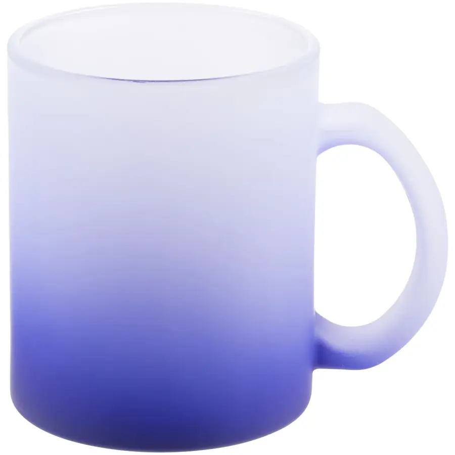 Кружка для сублимации Frosted Glass Color, 325 мл, синяя — фото 1