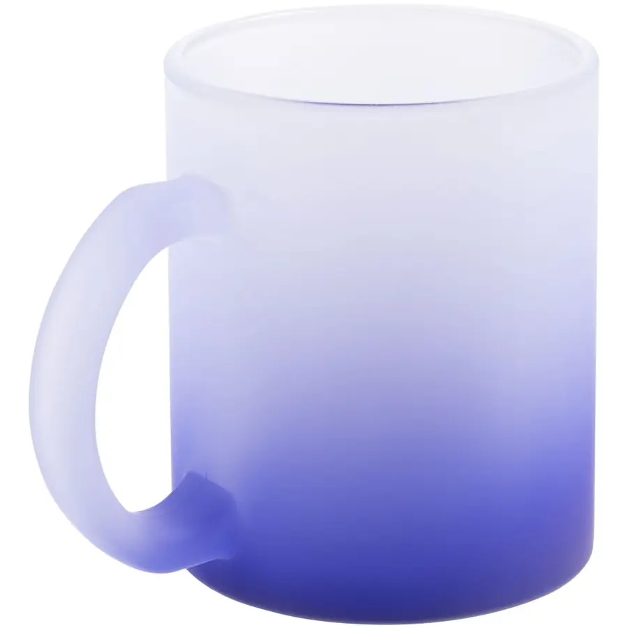 Кружка для сублимации Frosted Glass Color, 325 мл, синяя — фото 2