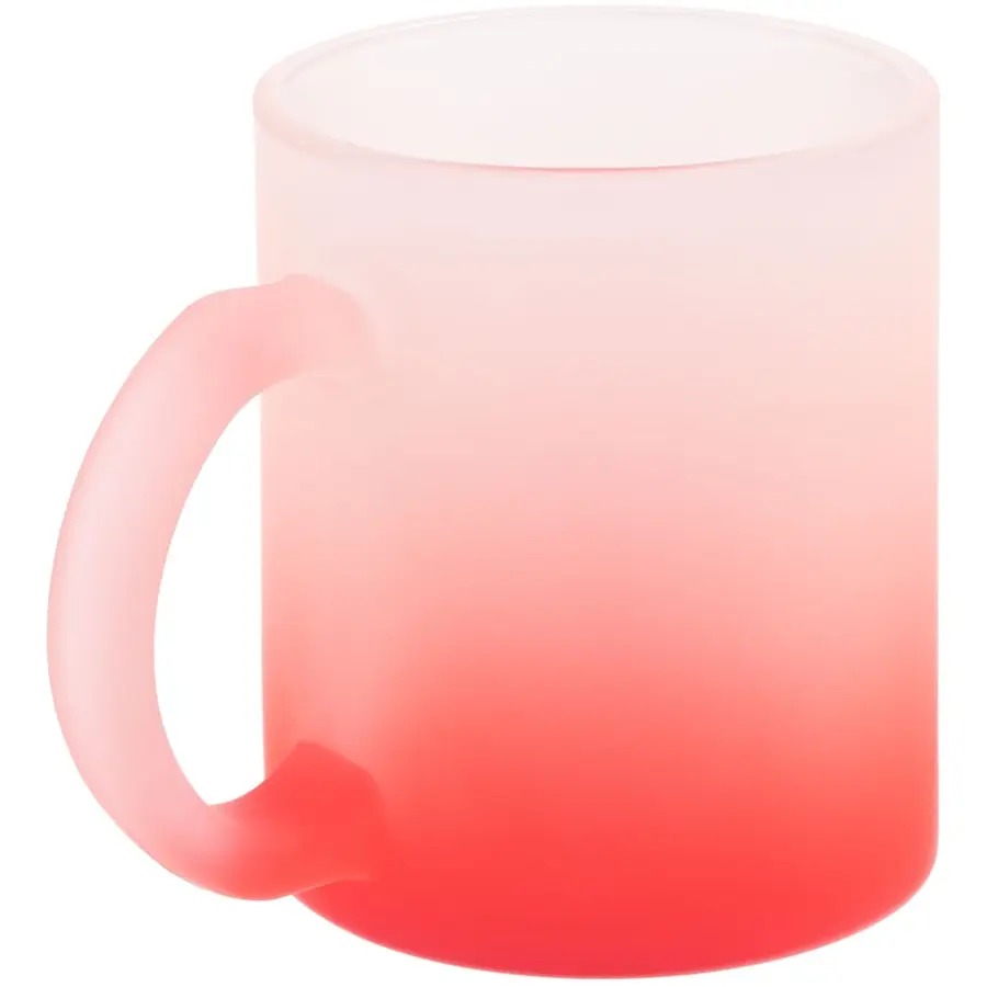 Кружка для сублимации Frosted Glass Color, 325 мл, красная — фото 2