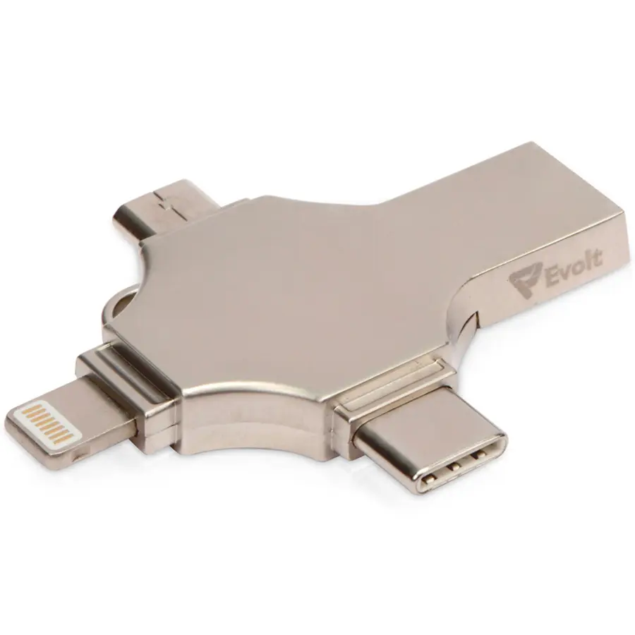 Флешка USB 3.0 Evolt Ultra на 32 Гб 4-в-1 — фото 3