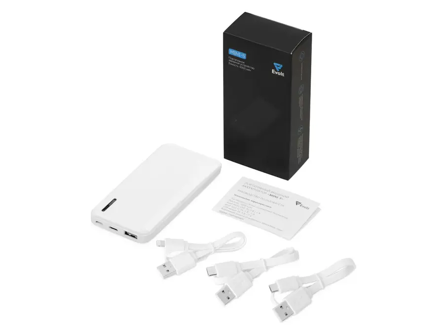 Внешний аккумулятор Evolt Mini-5, 5000 mAh — фото 3