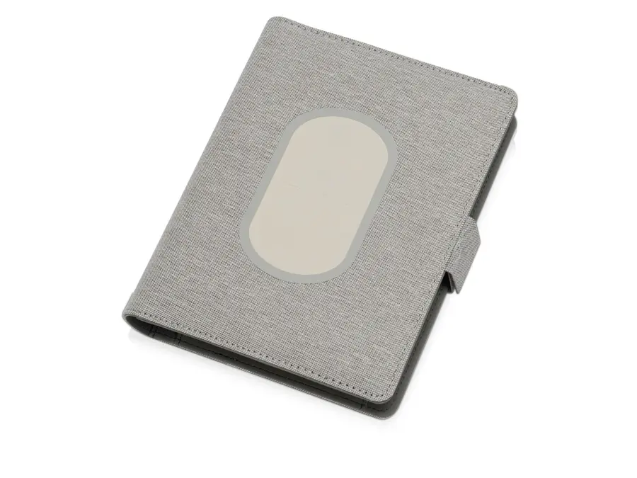 Органайзер с беспроводной зарядкой Evolt Powernote, 5000 mAh, серый — фото 1