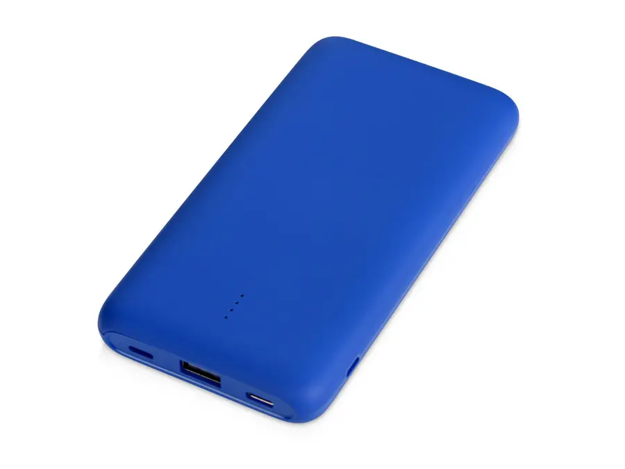 Внешний беспроводной аккумулятор с подсветкой лого Evolt Reserve X, 8000 mAh, синий — фото 1