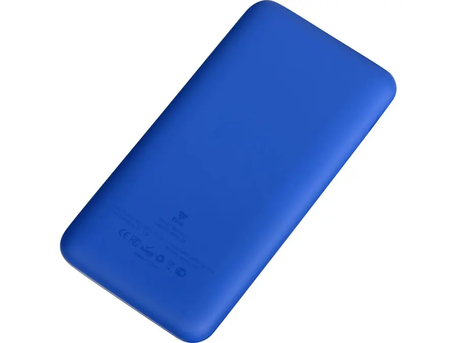 Внешний беспроводной аккумулятор с подсветкой лого Evolt Reserve X, 8000 mAh, синий — фото 4