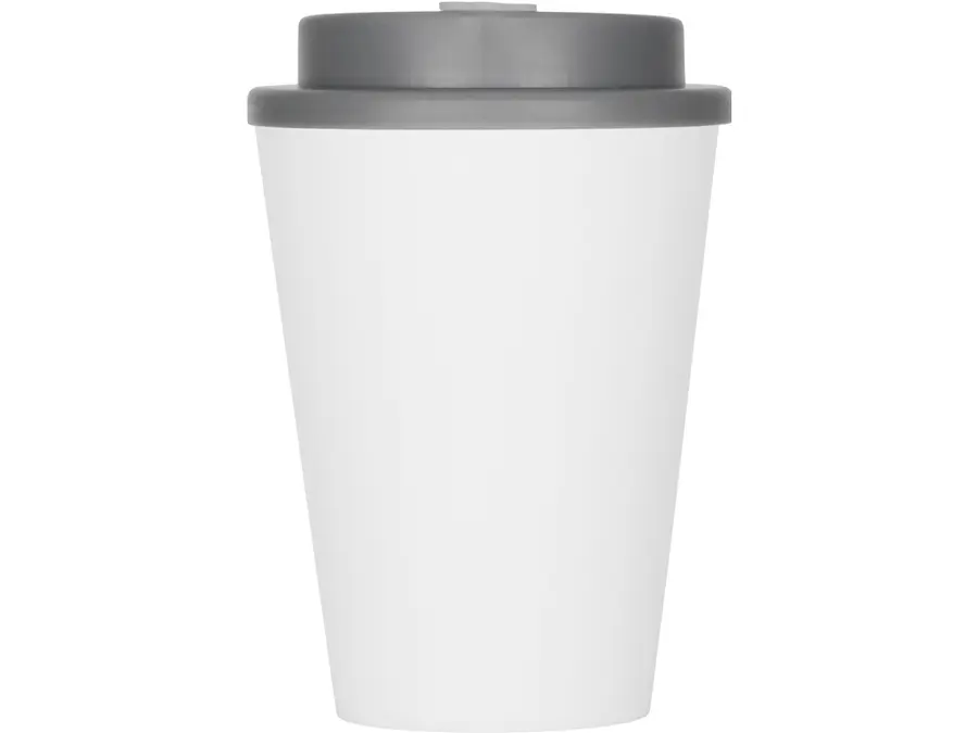 Пластиковый стакан с двойными стенками Take away белый, серый — фото 4