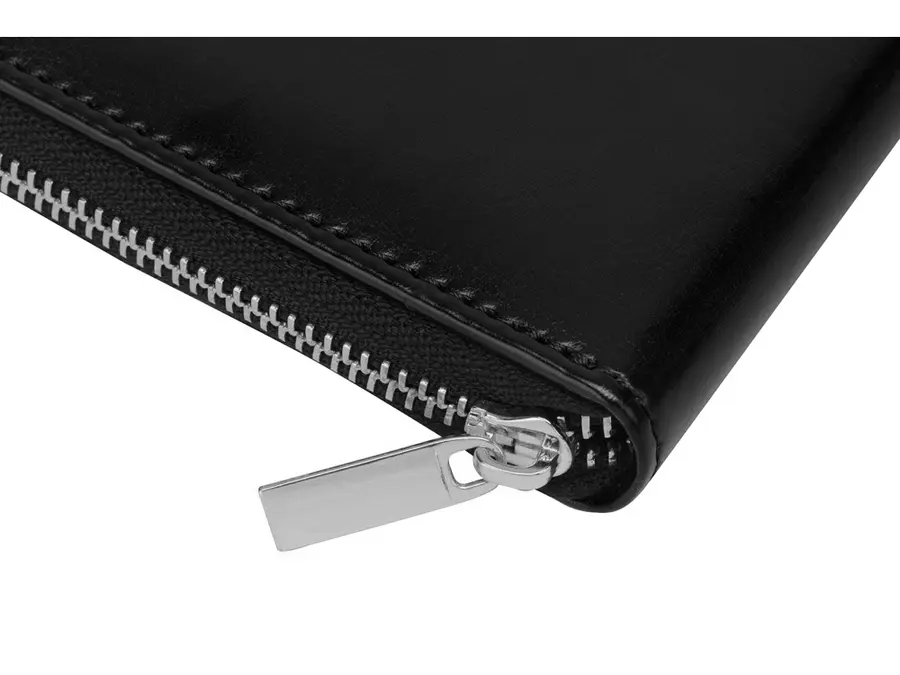 Бизнес-блокнот на молнии А5 Fabrizio с RFID защитой, черный — фото 5