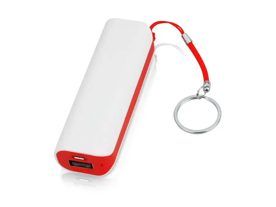 Внешний аккумулятор Basis, 2000 mAh, красное — фото 1
