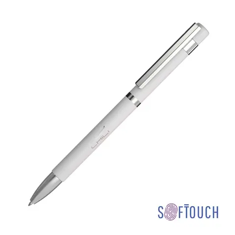 Ручка шариковая Mars, покрытие soft touch, белая